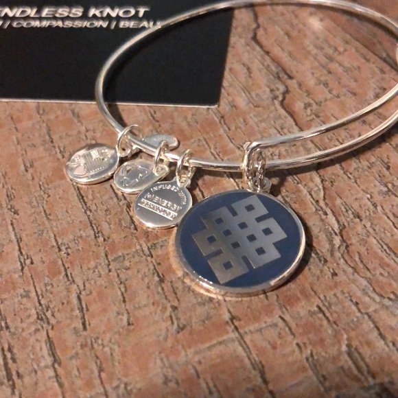 Alex And Ani Charm Bracelet - Endless Knot - Picture 3 of 5
